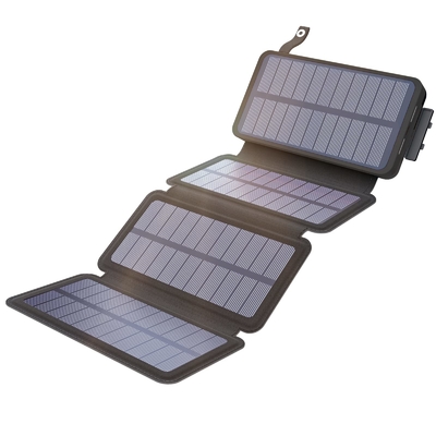 मोबाइल फोन के लिए OEM 25000mAh 6W सौर ऊर्जा संचालित पावर बैंक चार्जर पैनल