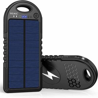18W 10000mAh सौर ऊर्जा संचालित पावर बैंक USB C चार्जर OEM