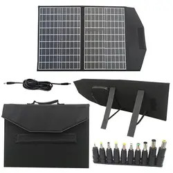 फ्लेक्सिबल 5 फोल्ड फोल्डेबल सोलर पैनल 100W 18v सोलर सेल पैनल होम आउटडोर के लिए