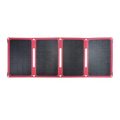 28w तह सौर ऊर्जा सौर पैनल लचीली जेब 12v / 15v के साथ बिजली किट शिविर के लिए