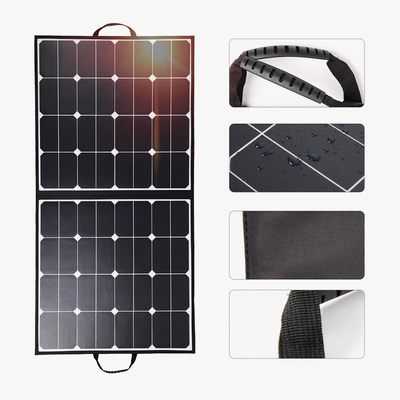 पावर स्टेशन आउटडोर के लिए 100 w फोल्डेबल सोलर पैनल चार्जर 32v