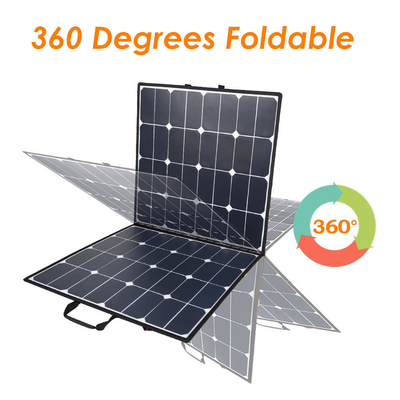 पावर स्टेशन आउटडोर के लिए 100 w फोल्डेबल सोलर पैनल चार्जर 32v