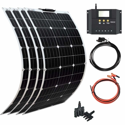 मोनोक्रिस्टलाइन फ्लेक्सिबल अनाकार सौर पैनल 100W 12V 400W 40A
