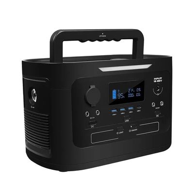 लिथियम पोर्टेबल लाइफपो4 सोलर पावर बैंक स्टेशन 1000W आउटडोर ऑटो कैम्पिंग के लिए