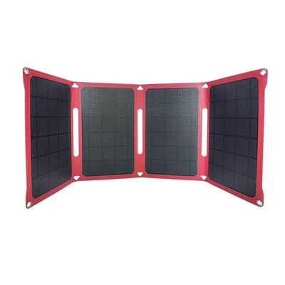 28w तह सौर ऊर्जा सौर पैनल लचीली जेब 12v / 15v के साथ बिजली किट शिविर के लिए