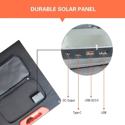 आउटडोर कैम्पिंग के लिए चीन निर्माता सस्ते मूल्य 60W 100W 150W 200W पोर्टेबल तह सौर पैनल