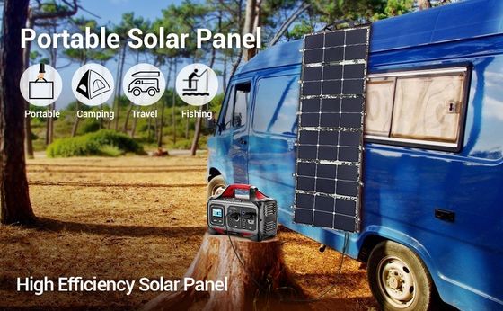 110W फोल्डेबल सोलर पैनल ETFE पोर्टेबल 6 फोल्डिंग ट्रैवल चार्जर होम यूज सोलर पैनल