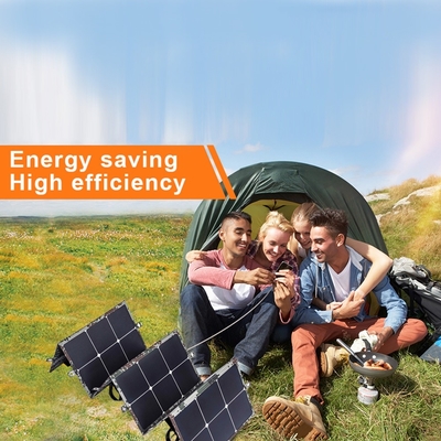 फ़ोल्ड करने योग्य सोलर पैनल 110W ETFE पोर्टेबल 6 फ़ोल्ड करने योग्य ट्रैवल चार्जर होम यूज़ सोलर पैनल