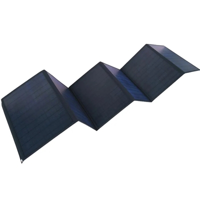 बढ़िया क्वालिटी पोर्टेबल सनपॉवर 6 फोल्ड ETFE 60W फ़ोल्ड करने योग्य हैंडिंग बैग साइज़ पावर चार्जर सोलर पैनल सामान्य USB पोर के साथ