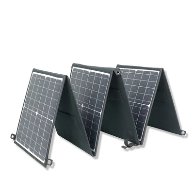उच्च गुणवत्ता पोर्टेबल Sunpower 6 गुना ETFE 60W 110w 220w तह सौर पैनल हैंडबैग पावर स्टेशन चार्जर निर्माता