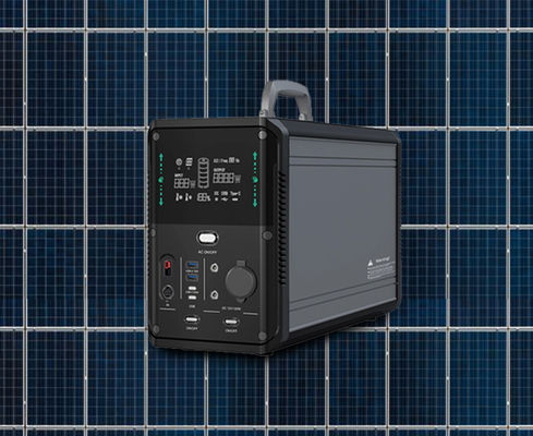 पोर्टेबल सोलर बैकअप जनरेटर 3000W पीक 5521×2 पोर्ट 120W 12V