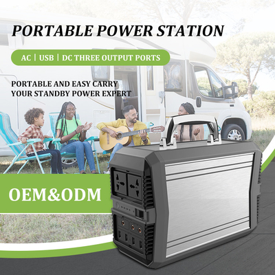 आउटडोर इमरजेंसी 300W पोर्टेबल सोलर जेनरेटर सिस्टम 96000mAh एसी प्योर साइन वेव