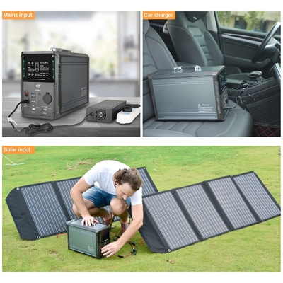 1380Wh 3000W पोर्टेबल मिनी सोलर पैनल जेनरेटर सिस्टम किट