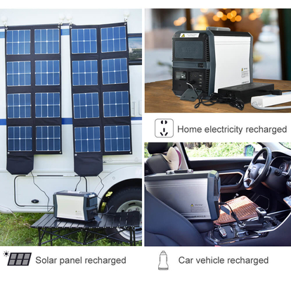 लिथियम बैटरी एसी 220v सोलर जेनरेटर Lifepo4 पोर्टेबल पावर स्टेशन 1000W