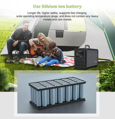 1075Wh 220V 110V संचालित सौर जेनरेटर स्टेशन कैम्पिंग होम एनर्जी स्टोरेज