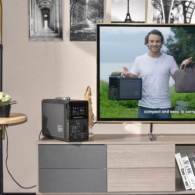 1000w संचालित सौर जनरेटर स्टेशन आउटडोर LiFePO4 बैटरी