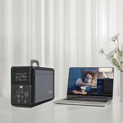 Lifepo4 बैटरी पोर्टेबल लिथियम जेनरेटर एसी इन्वर्टर CPAP पावर स्टेशन 1500w