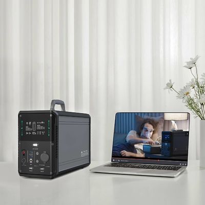 कैंपिंग आउटडोर के लिए Lifepo4 लिथियम बैटरी सोलर पावर स्टेशन जेनरेटर 1500W