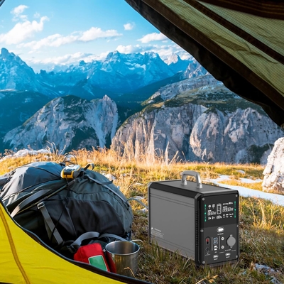होम आरवी इमरजेंसी के लिए LiFePO4 लिथियम बैटरी पोर्टेबल पावर स्टेशन 1500W