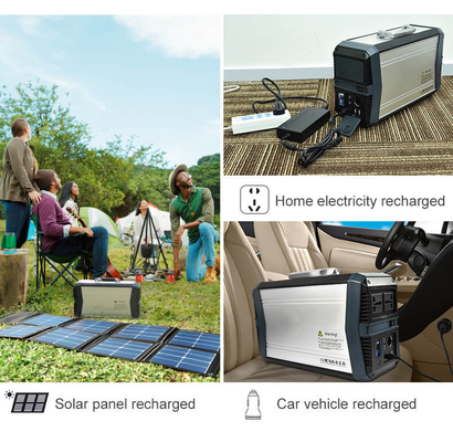 यात्रा कैम्पिंग के लिए लिथियम बैटरी पोर्टेबल पावर स्टेशन 1500W 500W