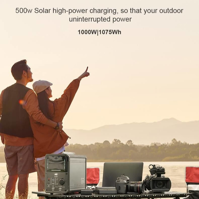 आउटडोर के लिए 1000W 2000W ली आयन पावर स्टेशन आपातकालीन सौर ऊर्जा संचालित मिनी जेनरेटर