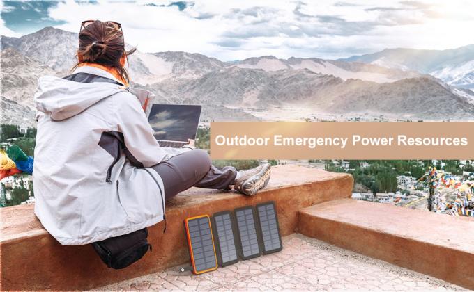 मोबाइल फोन के लिए OEM 25000mAh 6W सौर ऊर्जा संचालित पावर बैंक चार्जर पैनल 6